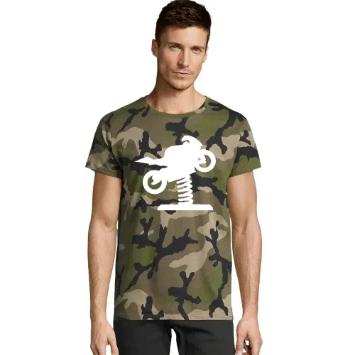 Spielplatzmotorrad zum Wackeln T-Shirt Männer Camo
