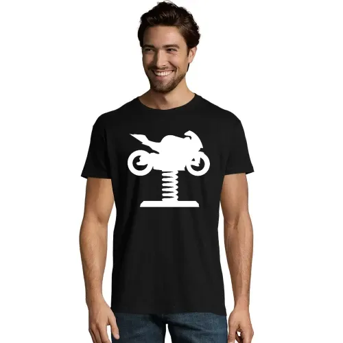 Spielplatzmotorrad zum Wackeln mit Feder Männer T-Shirt Spielplatzmotorrad zum Wackeln mit Feder T-Shirt