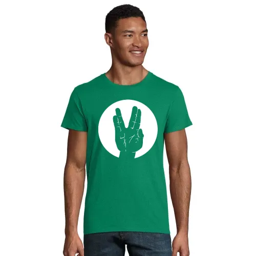 Spock Vulkanier Gruß Kreis Männer T-Shirt