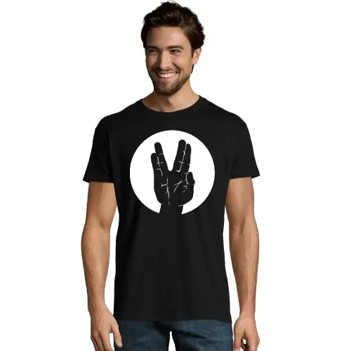 Spock Vulkanier Gruß Kreis Männer T-Shirt