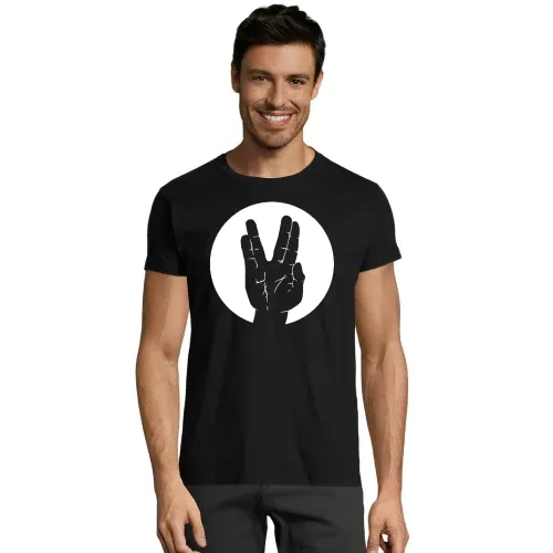 Spock Vulkanier Gruß Kreis Männer T-Shirt