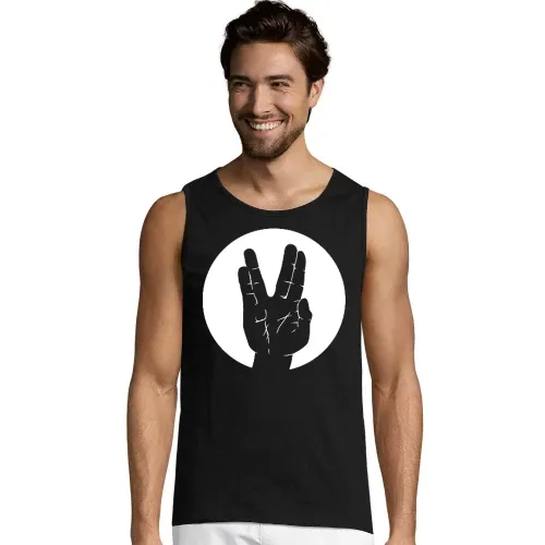 Spock Vulkanier Gruß Kreis Männer T-Shirt
