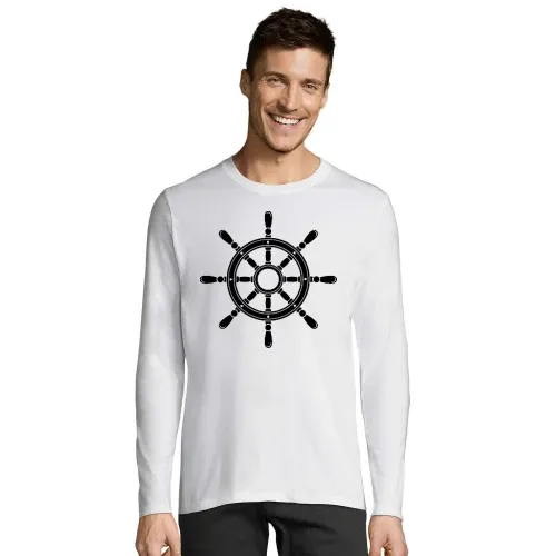 Steuerrad vom Schiff T-Shirt Männer Imperial LSL
