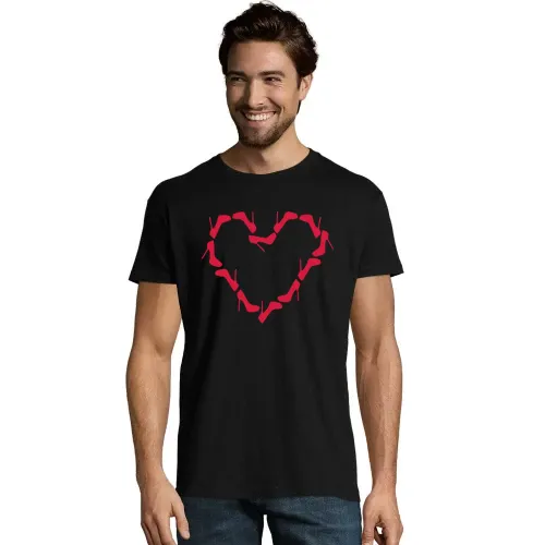 Stöckelschuhe Herz Männer T-Shirt Stöckelschuhe Herz T-Shirt