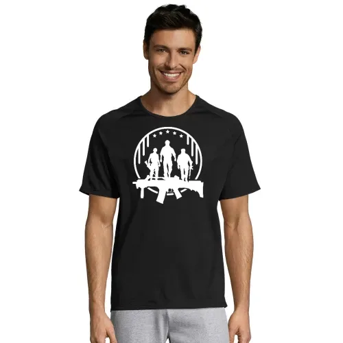 Sturmgewehr Logo - Bundeswehr Soldat im Einsatz Männer T-Shirt