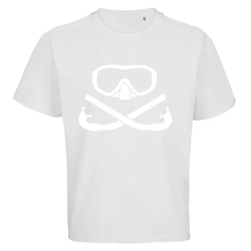 Taucherbrille mit gekreuzten Schnorchel Männer T-Shirt
