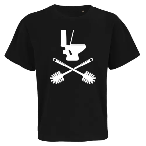 Toilette mit Klobürste Männer T-Shirt