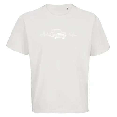 Trabi Herzschlag - DDR Fahrzeug Ossi Pappe Puls Männer T-Shirt