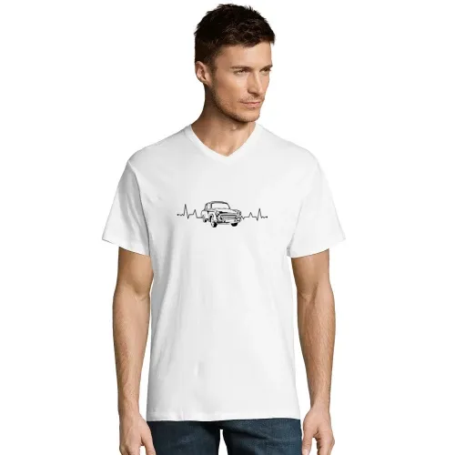 Trabi Herzschlag - DDR Fahrzeug Ossi Pappe Puls Männer T-Shirt