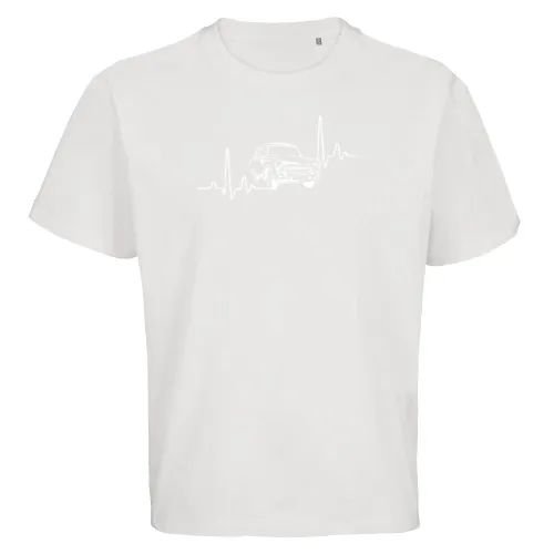 Trabi Herzschlag DDR Fahrzeug Ostdeutschland Ossi Männer T-Shirt