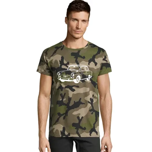 Trabi Knutschkugel P600 T-Shirt Männer Camo