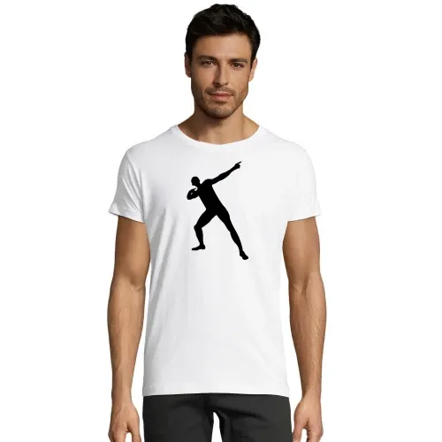 Usain Bolt Pose Männer T-Shirt