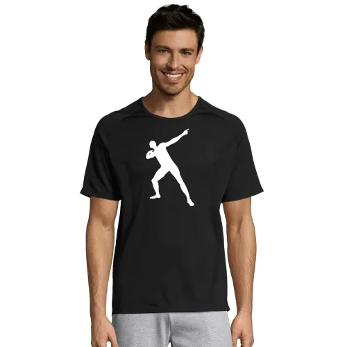 Usain Bolt Pose Männer T-Shirt