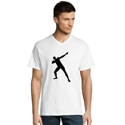 Usain Bolt Pose Männer T-Shirt