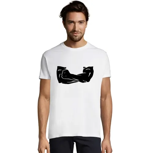 verschrenkter Arme mit Faust T-Shirt