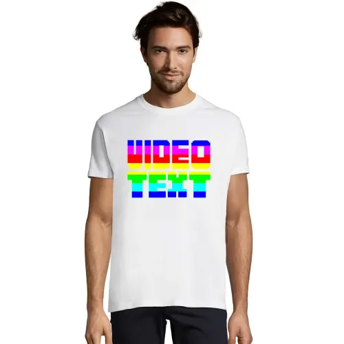 Video Text im Fernsehen in Farbe Männer T-Shirt Video Text im Fernsehen in Farbe T-Shirt