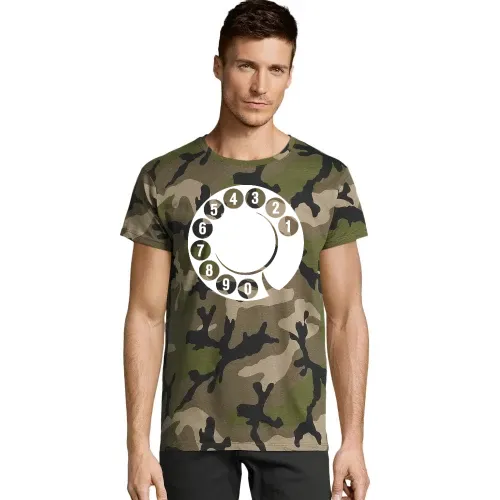 Wählscheibe von alten Telefon Männer T-Shirt