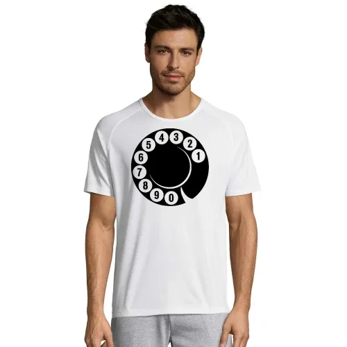 Wählscheibe von alten Telefon Männer T-Shirt