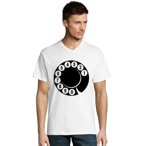 Wählscheibe von alten Telefon Männer T-Shirt