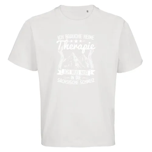 Wandern Sächsische Schweiz Berge Wanderer Therapie Männer T-Shirt