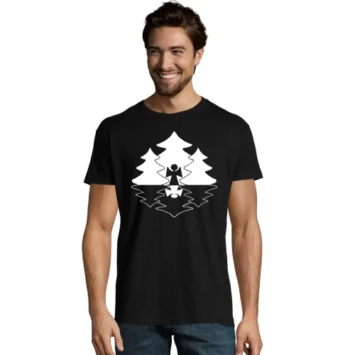 Weihnachtsengel im Wald T-Shirt Männer Imperial