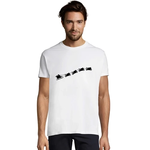 Weihnachtsschlitten aus fliegenden Motorrädern T-Shirt