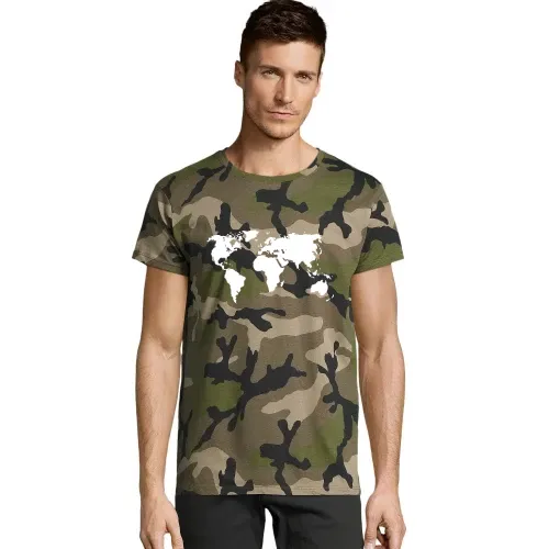 Weltkarte Männer T-Shirt