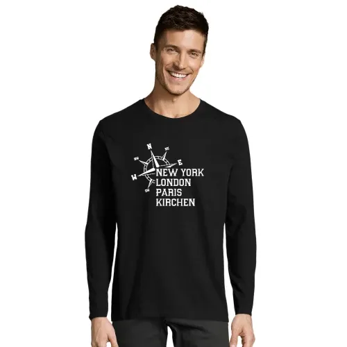 Weltstadt Kirchen T-Shirt Männer Imperial LSL