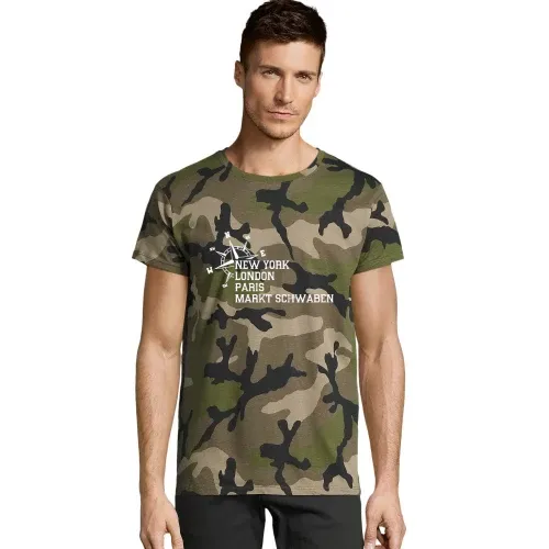 Weltstadt Markt Schwaben T-Shirt Männer Camo