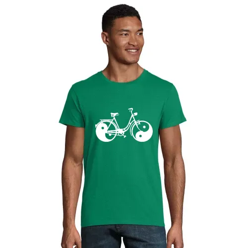 Yin und Yang Fahrrad Männer T-Shirt