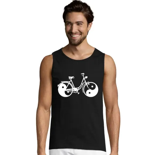 Yin und Yang Fahrrad Männer T-Shirt