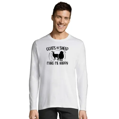 Ziegen und Schafe machen mich glücklich - Landwirt Männer T-Shirt