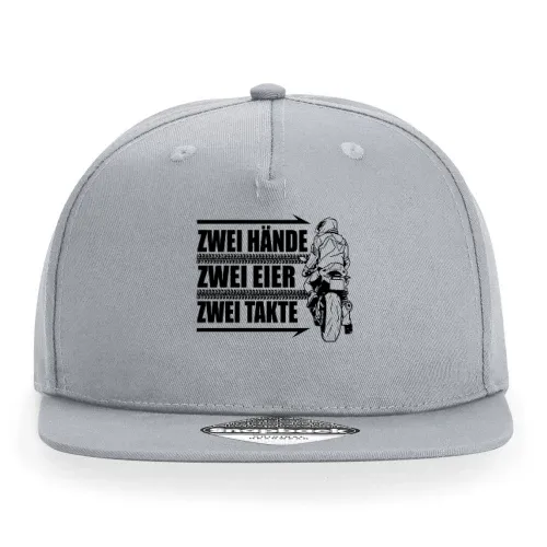 125er Rennmaschine Zwei Hände Zwei Eier Zwei Takte Cap