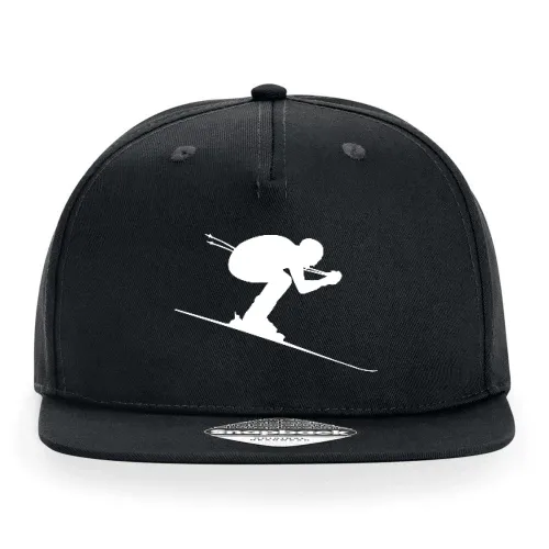 Abfahrts Skifahrer Ski Alpin Cap Sonstig. Snapback Rapper