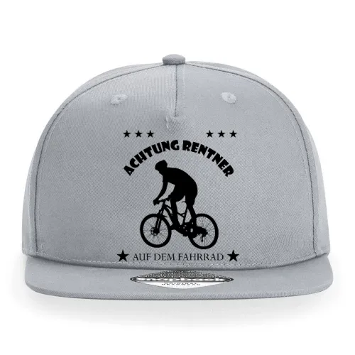 Achtung Rentner auf dem Fahrrad Cap Sonstig. Snapback Rapper