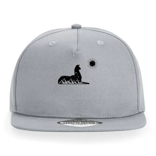 Alpaka Gebirge Lama Symbol Berge Mondschein Statue Cap Sonstig. Snapback Rapper