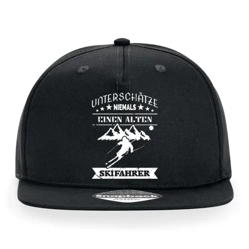 Alter Skifahrer Vater schneller Ski Dad Cap Sonstig. Snapback Rapper