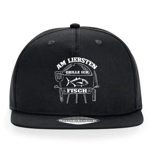 Am Liebsten Grille Ich Fisch Angler Griller Motiv Cap
