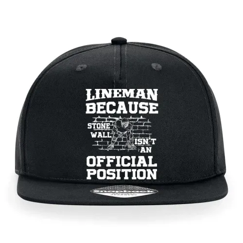 American Football Stein Mauer Lineman Position Cap Sonstig. Snapback Rapper