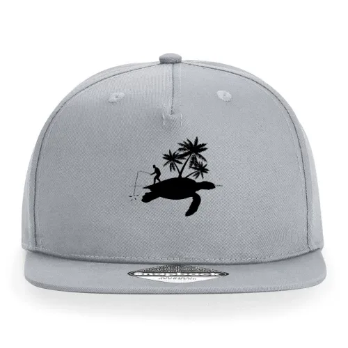 Angler Angeln Schildkröte Insel Fishing Geschenk Cap