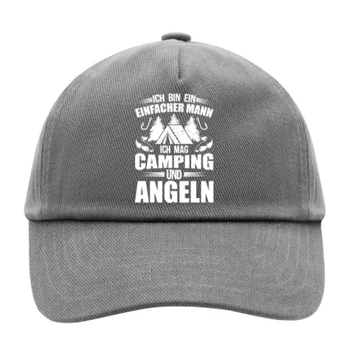 Angler Camper Angeln Camping Einfacher Mann Spruch Cap Sonstig. Kinder Cap