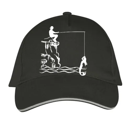 Angler mit Nixe Sonstig. Cap