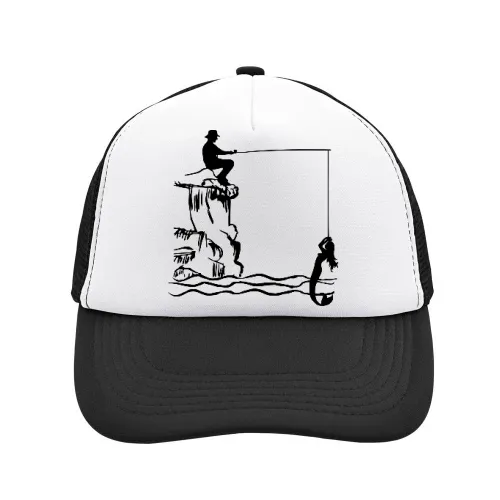 Angler mit Nixe Sonstig. Cap