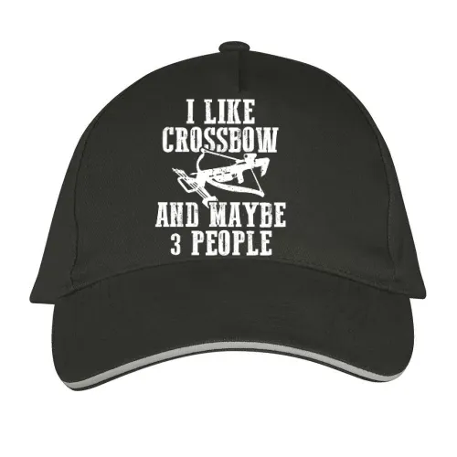 Armbrust Spruch I Like Crossbow und Maybe 3 People Cap Sonstig. Long Beach