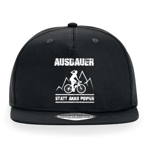 Ausdauer Statt Akku Power Lustiges Anti Ebike Cap Sonstig. Snapback Rapper