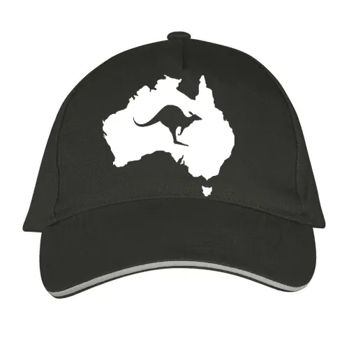 Australien mit Känguru Sonstig. Cap