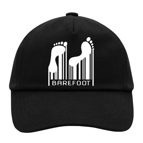 Barefoot Barcode Barfuss Strichcode Code Cap Sonstig. Kinder Cap