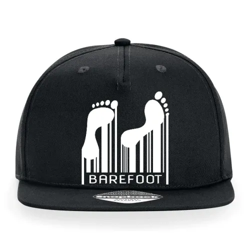 Barefoot Barcode Barfuss Strichcode Code Cap Sonstig. Snapback Rapper