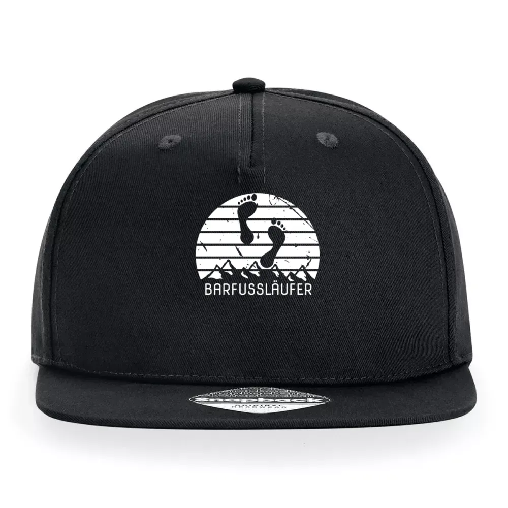  Sonstig. Cap mit Aufdruck 'Barfussläufer Barfuss Retro Barfuß Berge Vintage'
