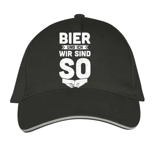 Bier und Ich Wir Sind So - Biergarten Bierzelt Motiv Sonstig. Cap